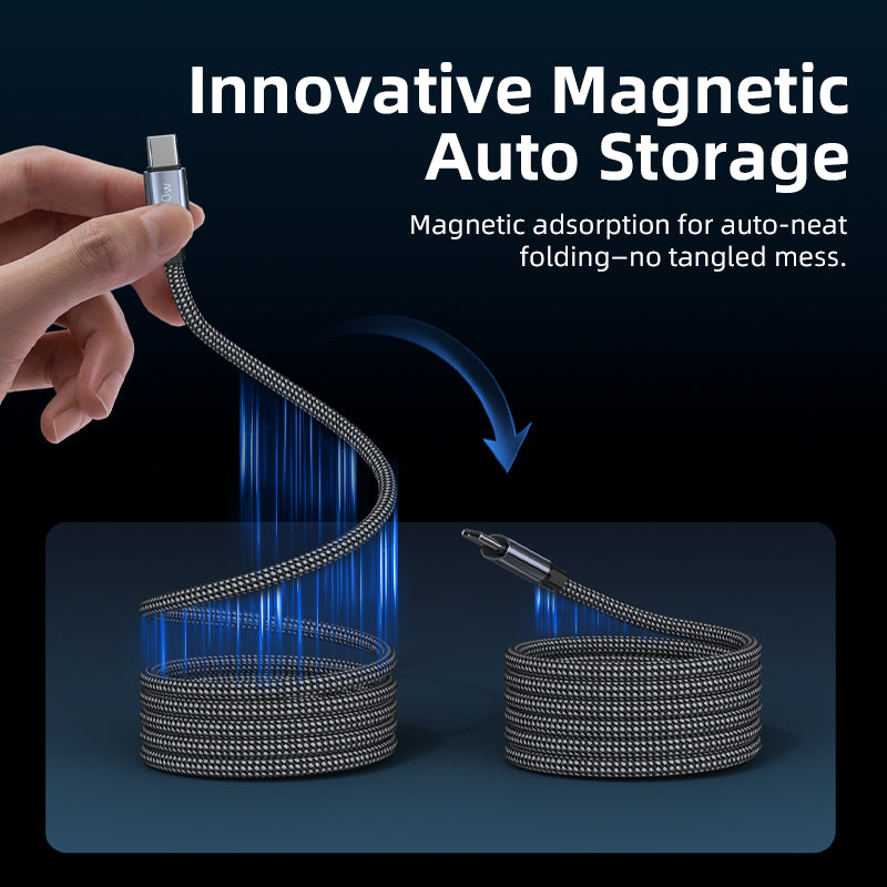 Vyvylabs NeoMag Stowable Rapid-Charging Cable Type-C to Type-C 240W
