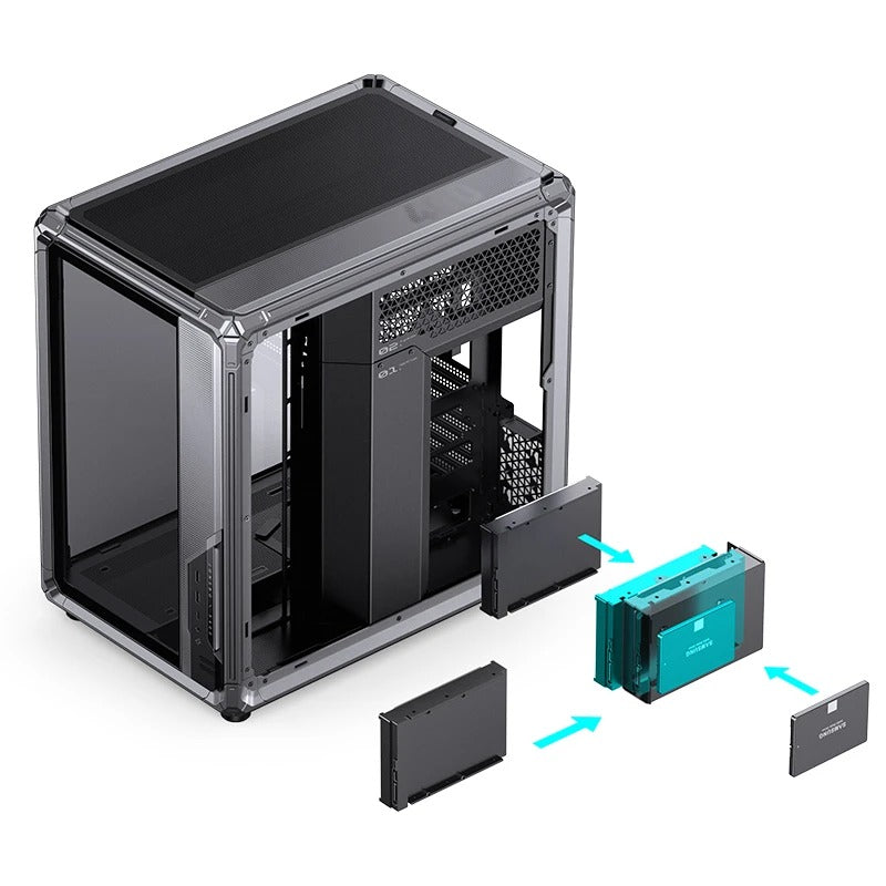 Jonsbo X400 ATX Computer Case (Grey, White)