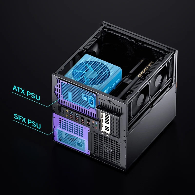 Jonsbo N6 NAS Computer Case (Black)