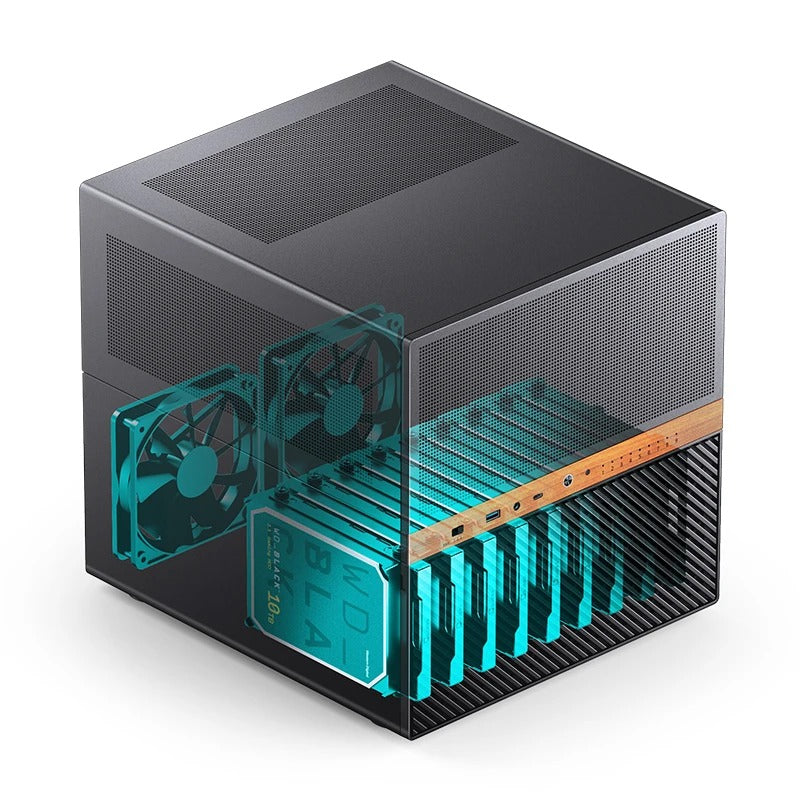 Jonsbo N6 NAS Computer Case (Black)