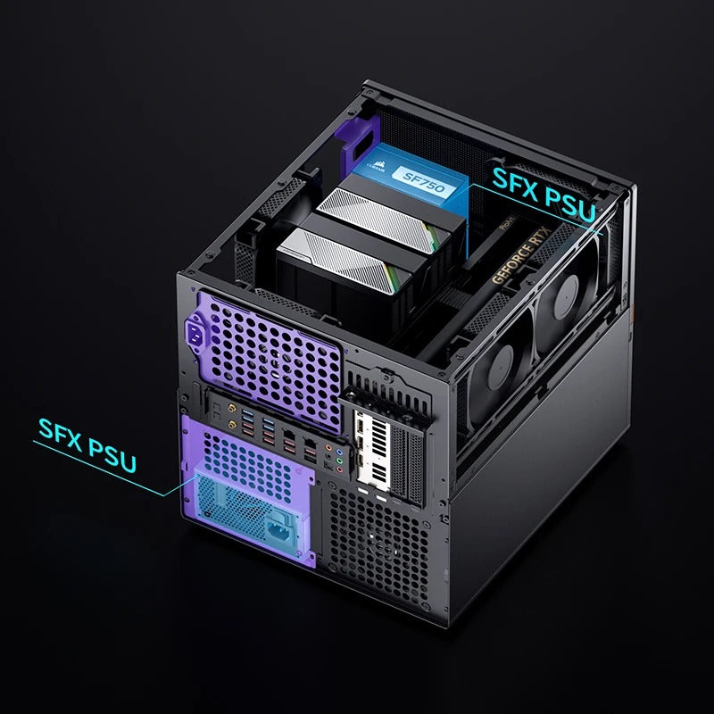Jonsbo N6 NAS Computer Case (Black)