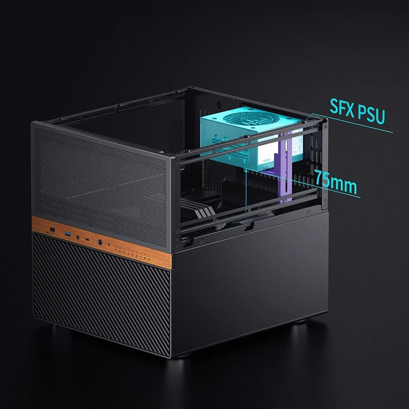 Jonsbo N6 NAS Computer Case (Black)