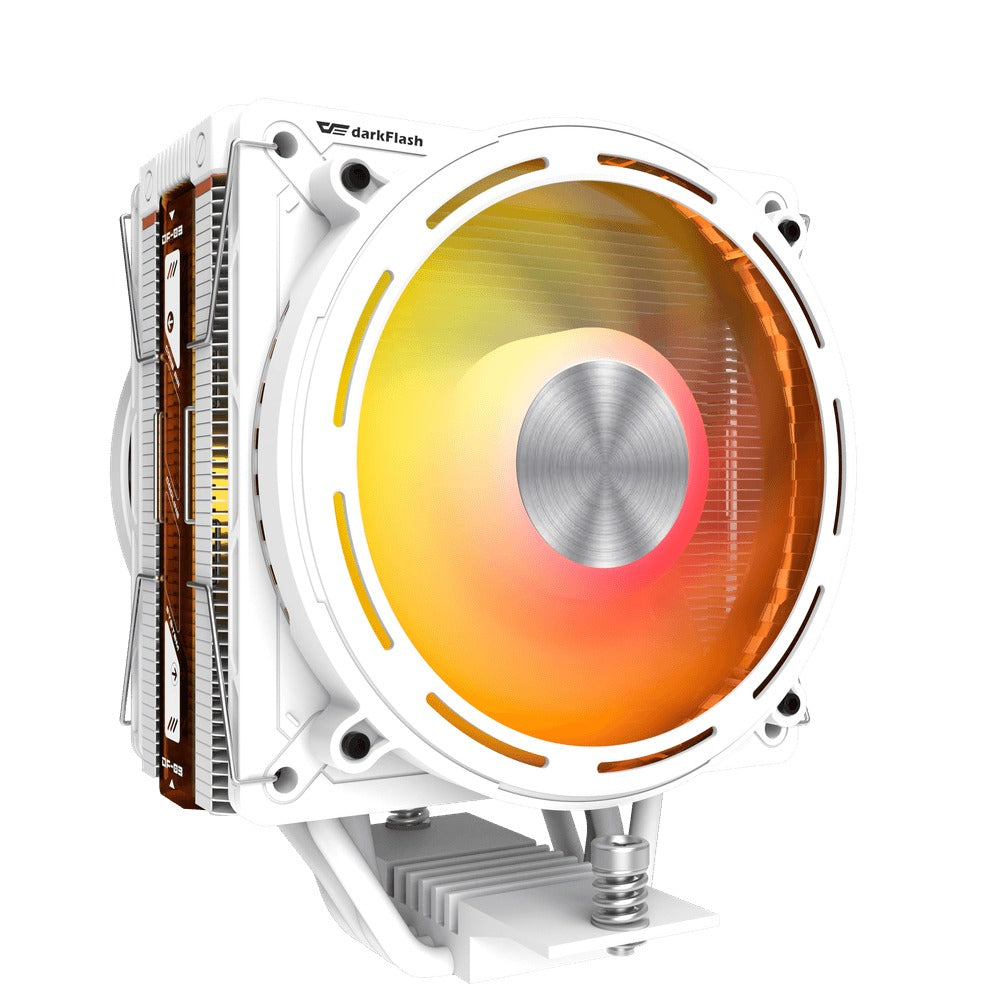 DarkFlash E400 Plus LED Matrix Display Dual Fan Tower CPU Cooler 