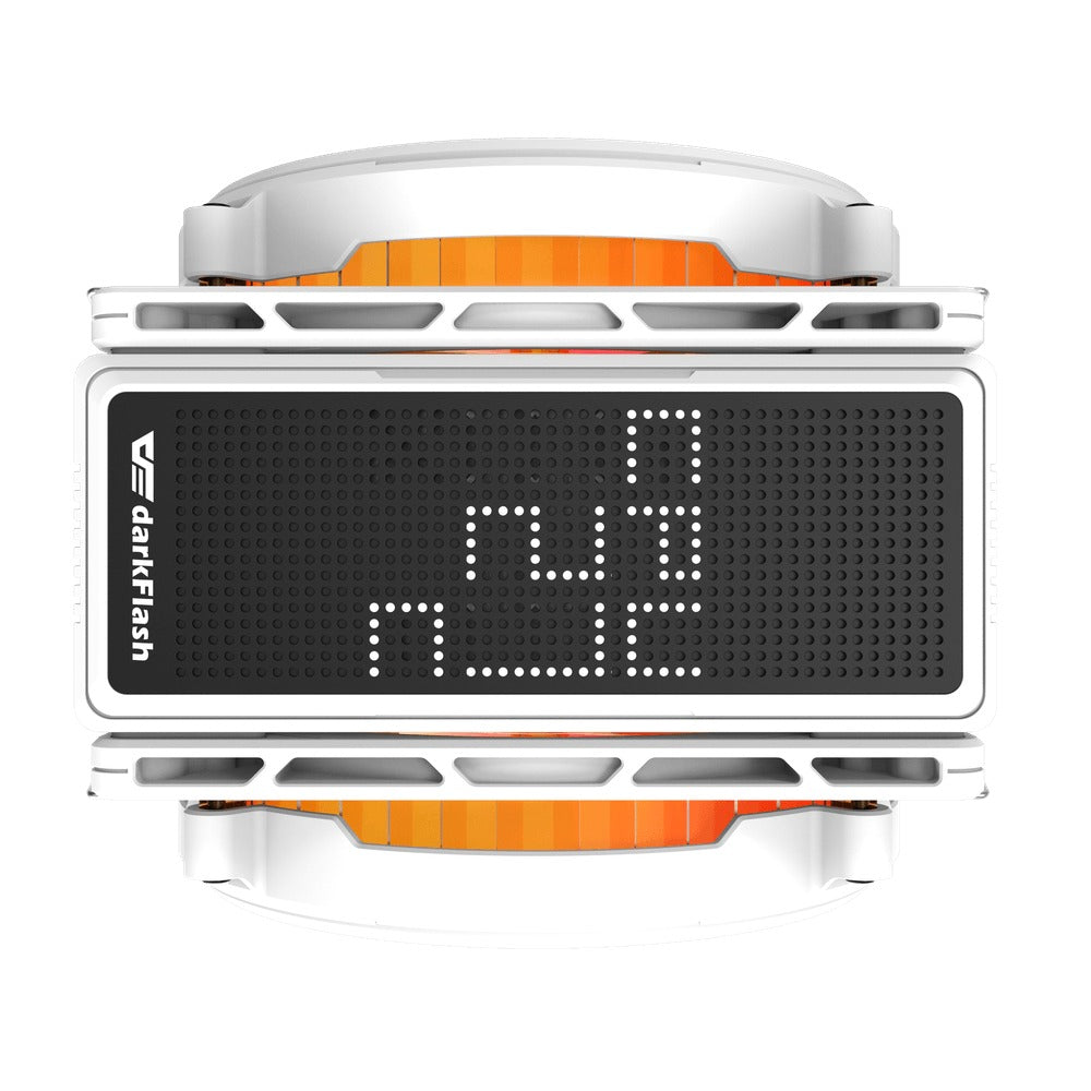 DarkFlash E400 Plus LED Matrix Display Dual Fan Tower CPU Cooler 