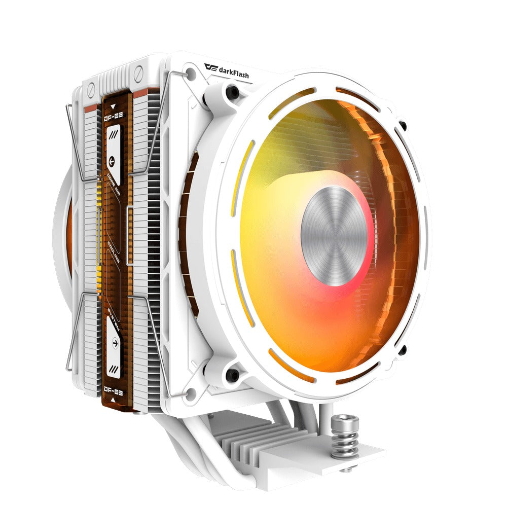 DarkFlash E400 Plus LED Matrix Display Dual Fan Tower CPU Cooler 