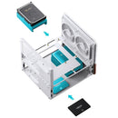 Jonsbo V12 M-ATX Separated Cabinet Case (Black, White)