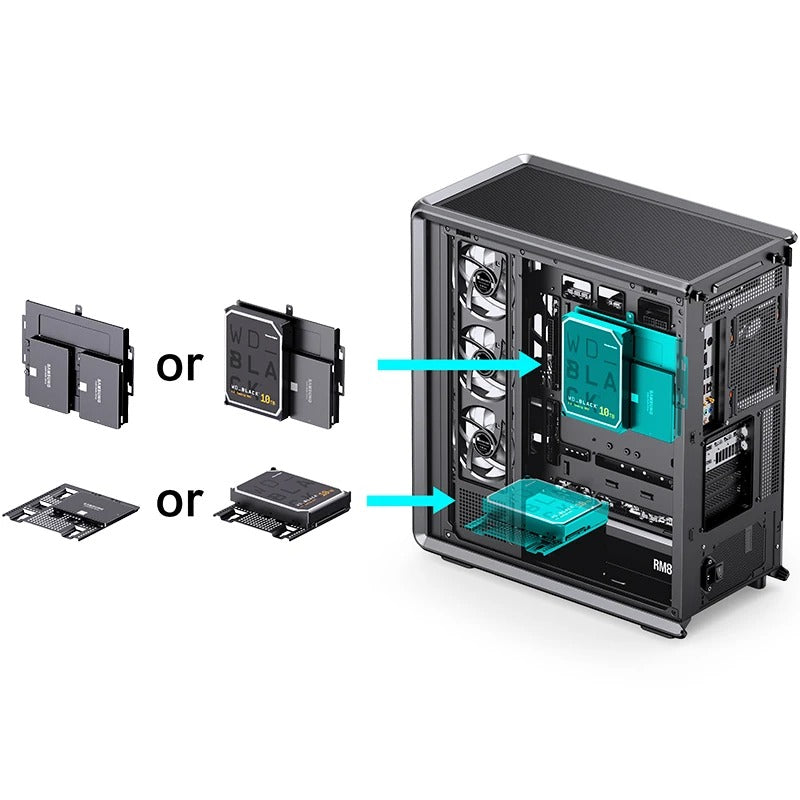 Jonsbo D401 ATX Computer Case (Black)