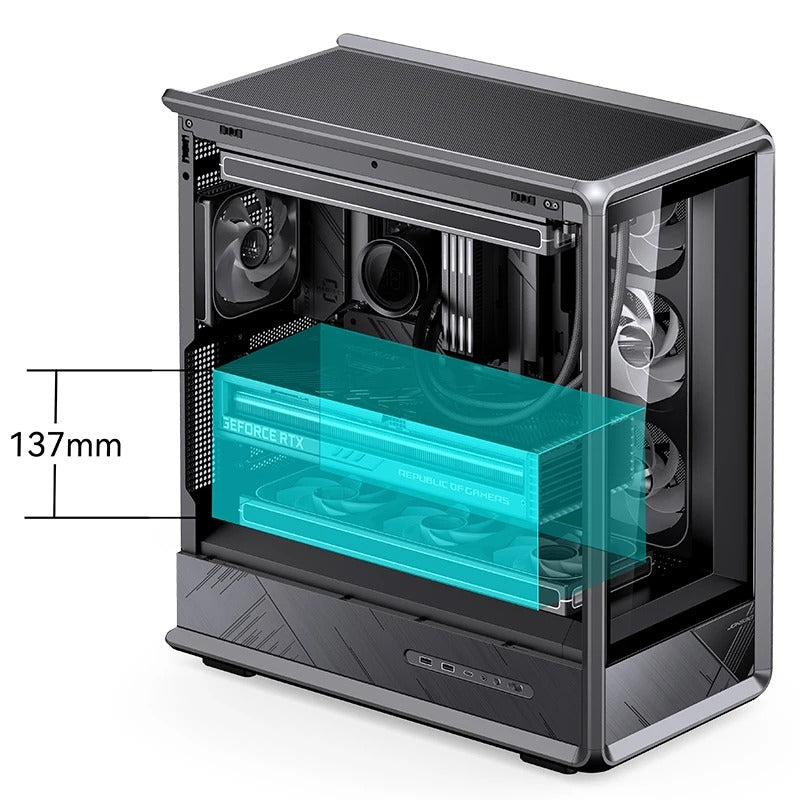 Jonsbo D401 ATX Computer Case (Black)