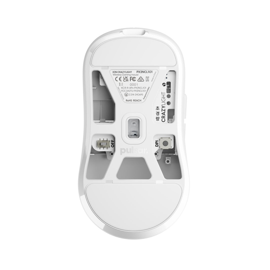 Pulsar X2N CrazyLight 8K Polling Rate eSports Gaming Mouse Size 1 (Jet Black, Uyuni White, Ocean)
