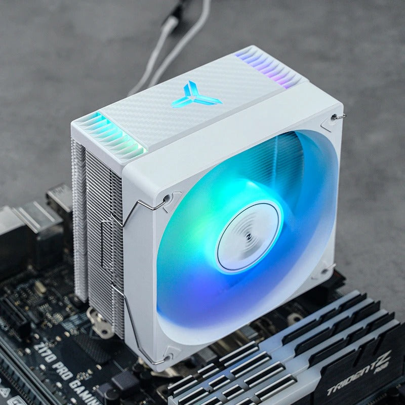 Jonsbo CR-1000 Max ARGB Silent Series 120MM Single-Tower CPU Cooler (Black, White)