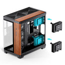 Jonsbo TK-4 Wood ATX Separated Cabinet Computer Case (Black)
