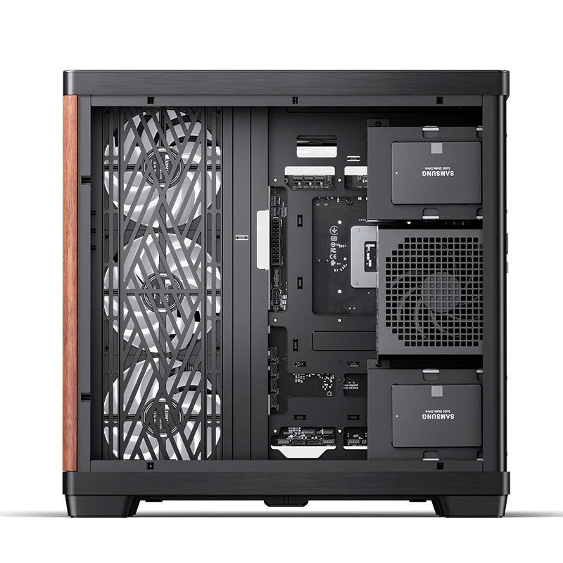 Jonsbo TK-4 Wood ATX Separated Cabinet Computer Case (Black)