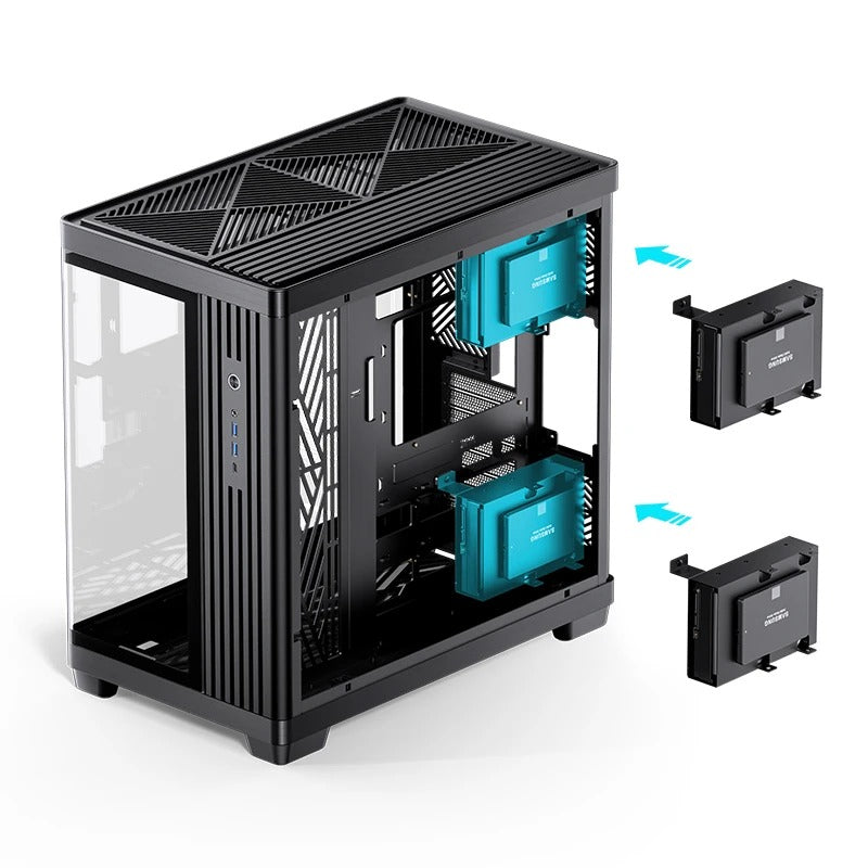 Jonsbo TK-4 ATX Separated Cabinet Computer Case (Black)