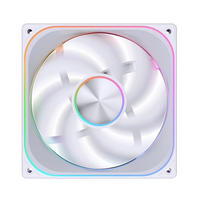 Jonsbo ZA-140W 140mm ARGB Infinity Mirror Series Fan (White)