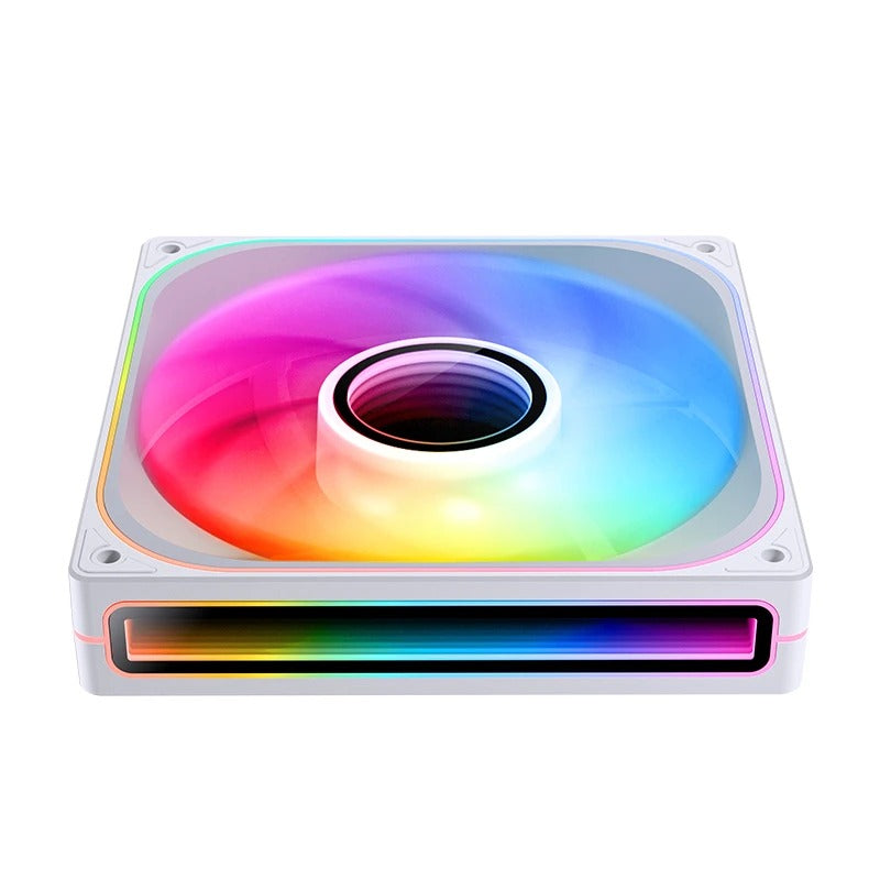 Jonsbo ZA-140W 140mm ARGB Infinity Mirror Series Fan (White)