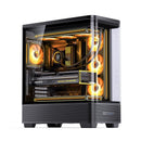 Jonsbo TK-5 ATX Computer Case (Black, White)