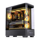 Jonsbo TK-5 ATX Computer Case (Black, White)