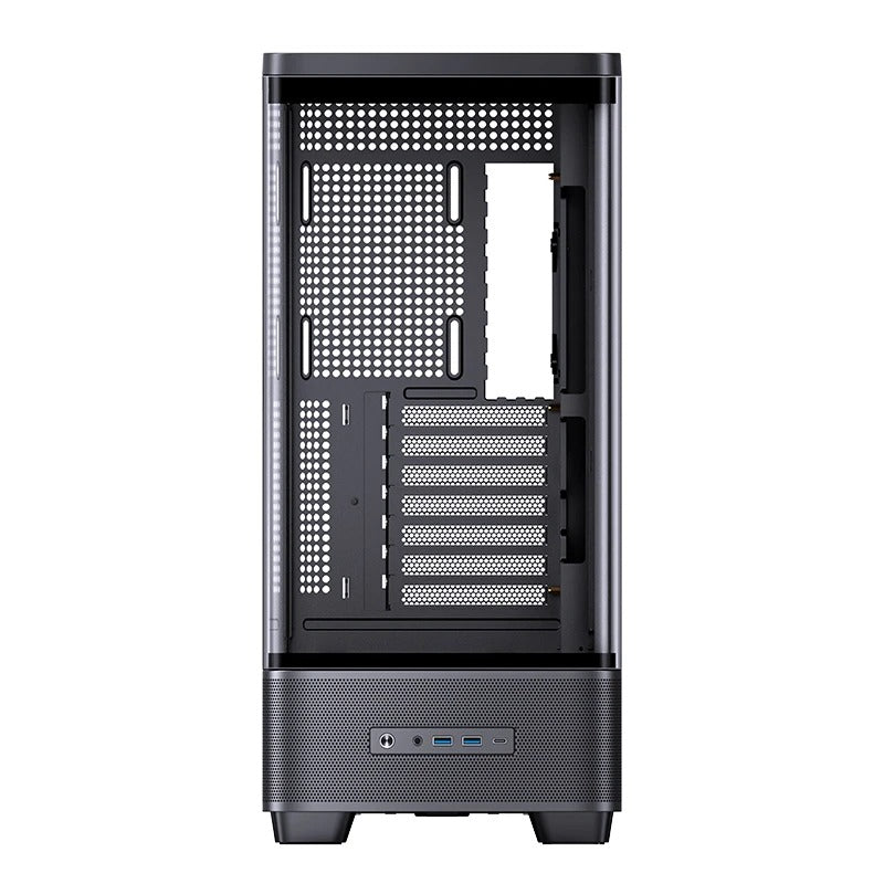 Jonsbo TK-5 ATX Computer Case (Black, White)