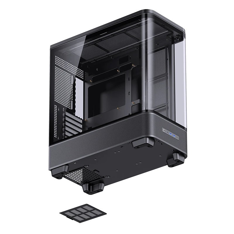 Jonsbo TK-5 ATX Computer Case (Black, White)
