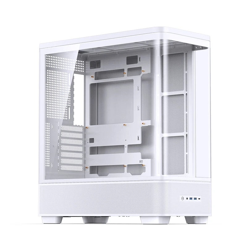 Jonsbo TK-5 ATX Computer Case (Black, White)