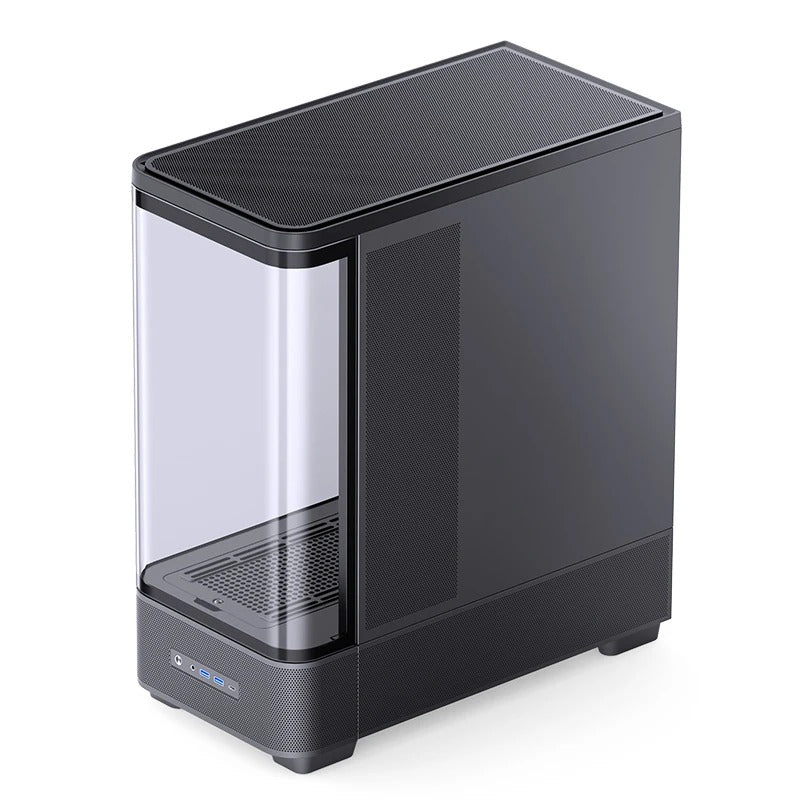 Jonsbo TK-5 ATX Computer Case (Black, White)