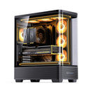 Jonsbo TK-5 ATX Computer Case (Black, White)