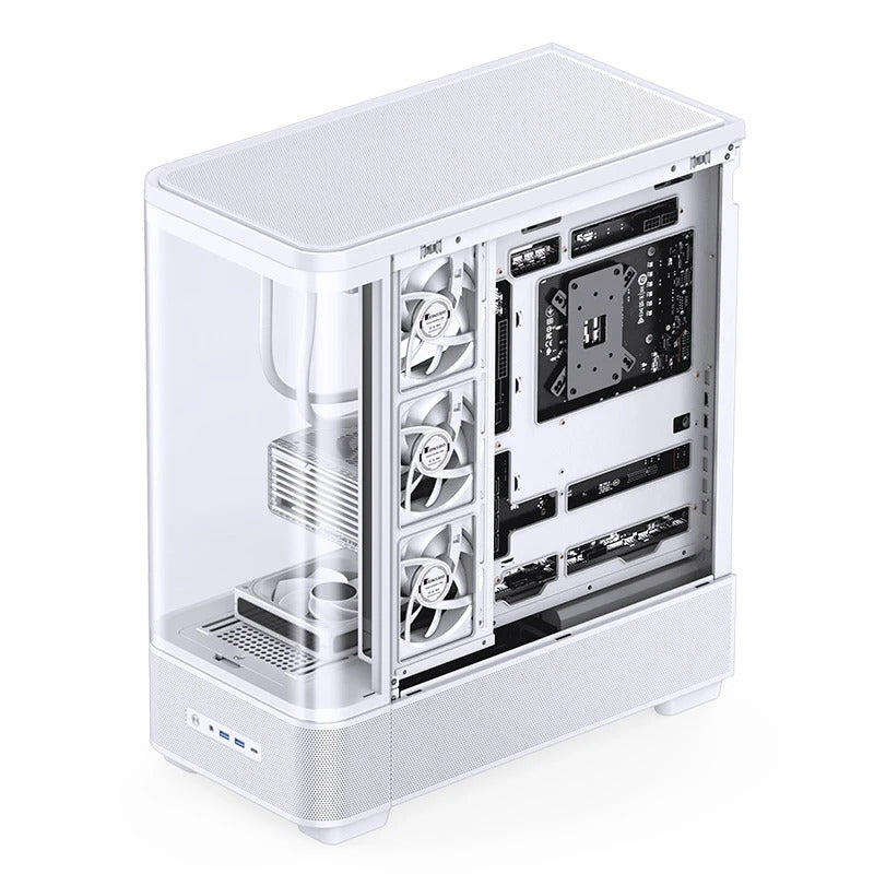 Jonsbo TK-5 ATX Computer Case (Black, White)