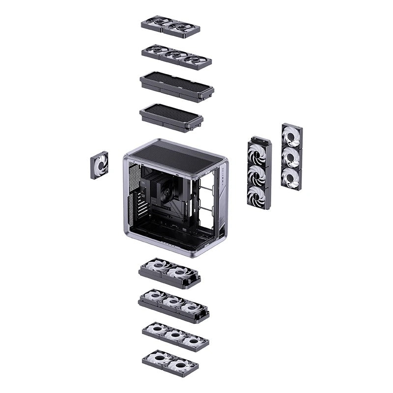 Jonsbo BO400CG ATX Top Front Interchangeable Glass (Gray)