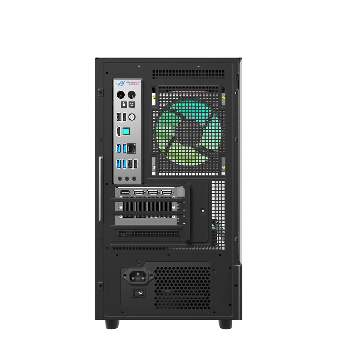 DarkFlash DS950MV M-ATX Glass PC Case with 6" IPS Customizable Display