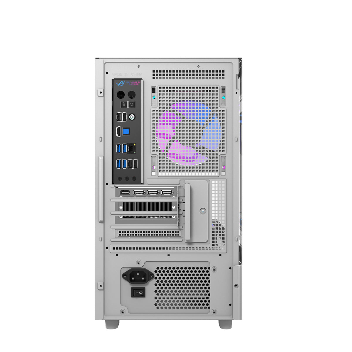 DarkFlash DS950MV M-ATX Glass PC Case with 6" IPS Customizable Display