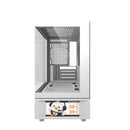 DarkFlash DS950MV M-ATX Glass PC Case with 6" IPS Customizable Display (Black, White)