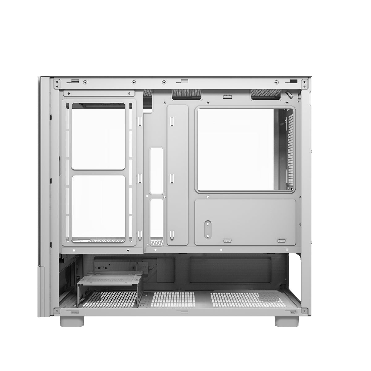 DarkFlash DS950MV M-ATX Glass PC Case with 6" IPS Customizable Display