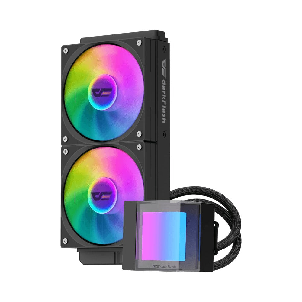 DarkFlash Cube CB240 ARGB AIO 240mm Liquid CPU Cooler