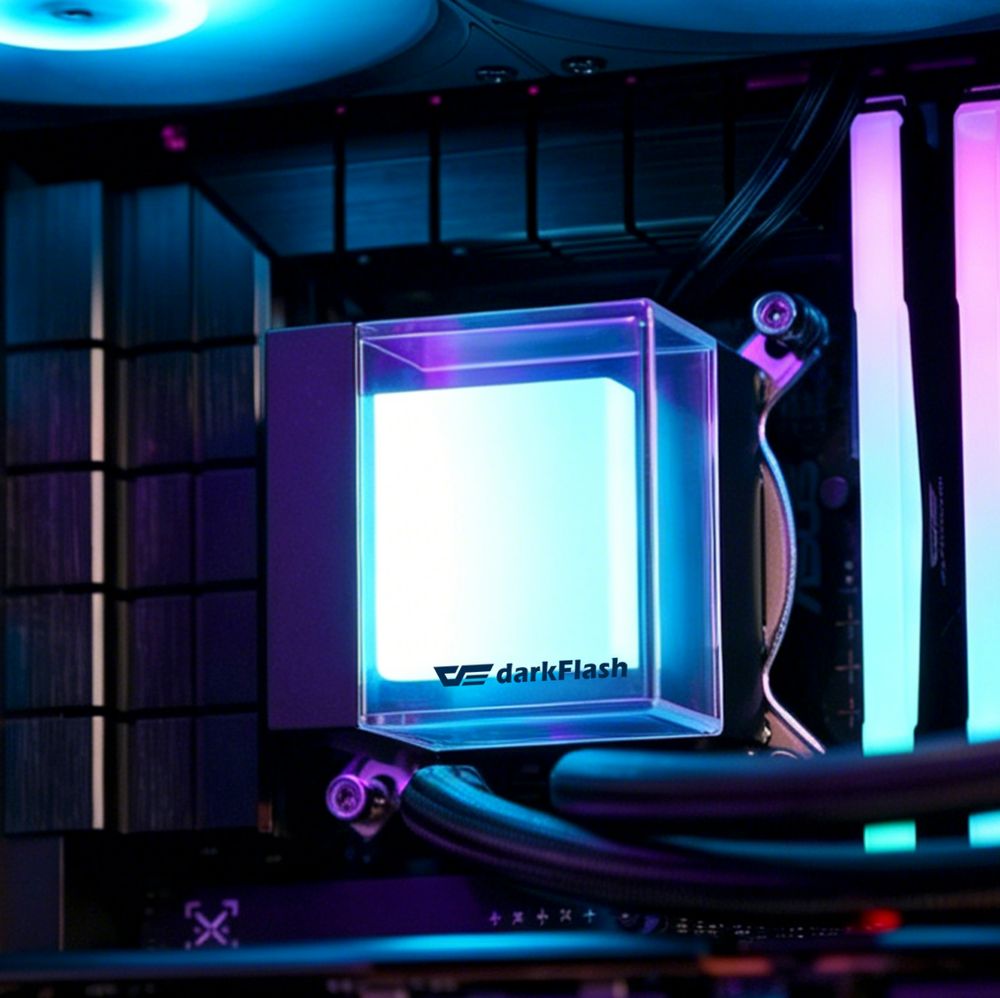 DarkFlash Cube CB240 ARGB AIO 240mm Liquid CPU Cooler