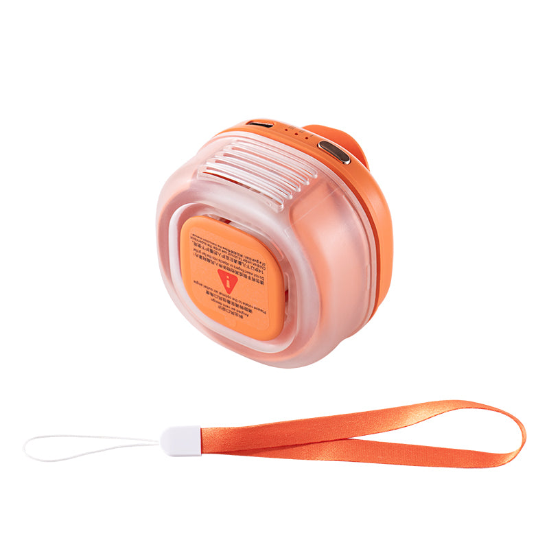 Vyvylabs FC12 Mini Hurricane Portable Hanging Fan with 360 Degrees Rotation (Orange, Pink, White, Green) (VKFC12-ORG, VKFC12-PK, VKFC12-WH, VKFC12-GN)