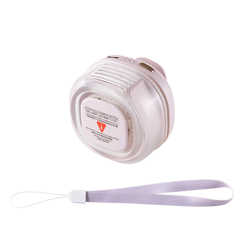 Vyvylabs FC12 Mini Hurricane Portable Hanging Fan with 360 Degrees Rotation (Orange, Pink, White, Green) (VKFC12-ORG, VKFC12-PK, VKFC12-WH, VKFC12-GN)