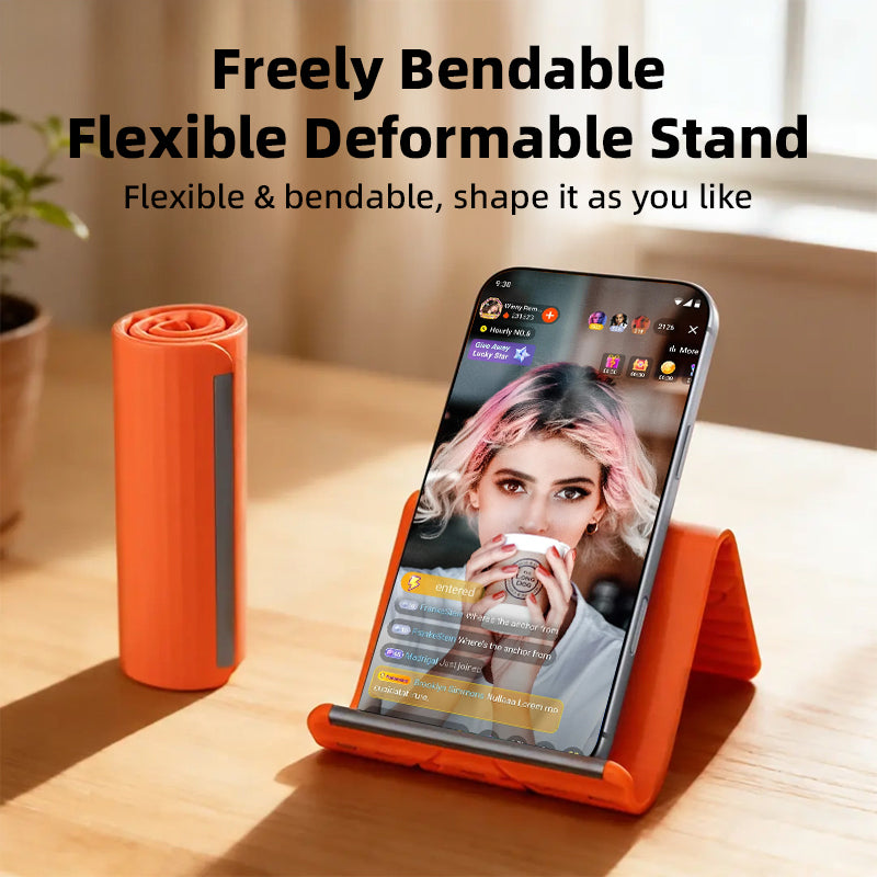 Vyvylabs Versatile Bendable Transformable Stand (Orange) (ZM-46)