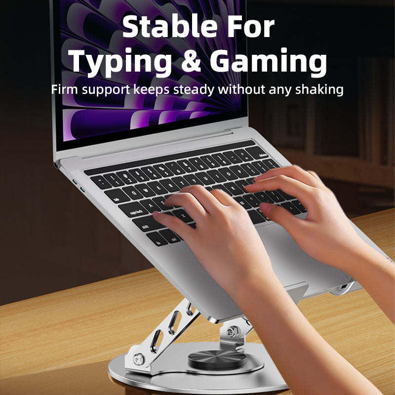 Vyvylabs X2 360 Degrees Rotation Metal Desktop Laptop Stand (Grey) (V-X2-GY)