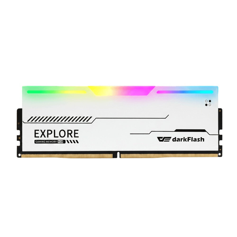 DarkFlash Explorer 8GB (1x8GB) 3200MHz 1.2v DDR4 UDIMM With Black RGB Gaming Memory