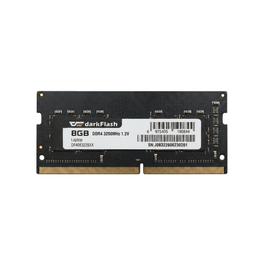 DarkFlash Explorer 8GB (1x8GB) 3200MHz 1.2v DDR4 UDIMM Gaming Memory (Black) (DF408322UXX)