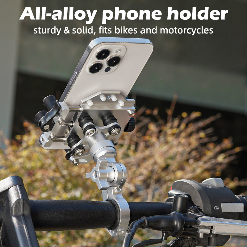 Vyvylabs ZX-H66 Handlebar Anti-Shock 360 Degrees and 180 Degrees Rotating Metal Bracket