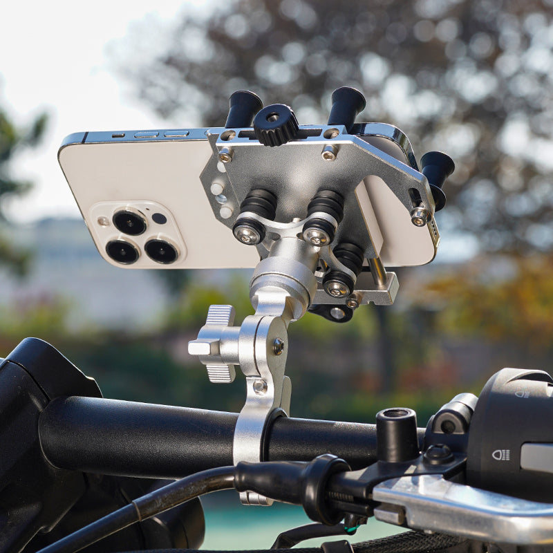 Vyvylabs ZX-H66 Handlebar Anti-Shock 360 Degrees and 180 Degrees Rotating Metal Bracket