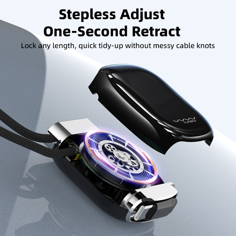 Vyvylabs Elegant Retractable Type-C to Type-C Cable 240W
