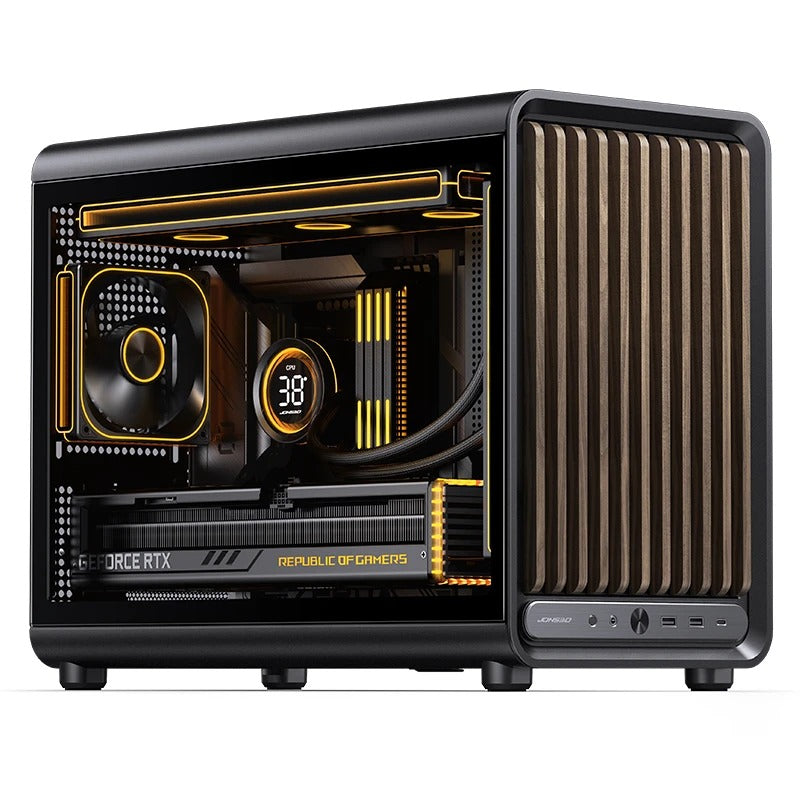 Jonsbo D33 Wood M-ATX Computer Case | DataBlitz