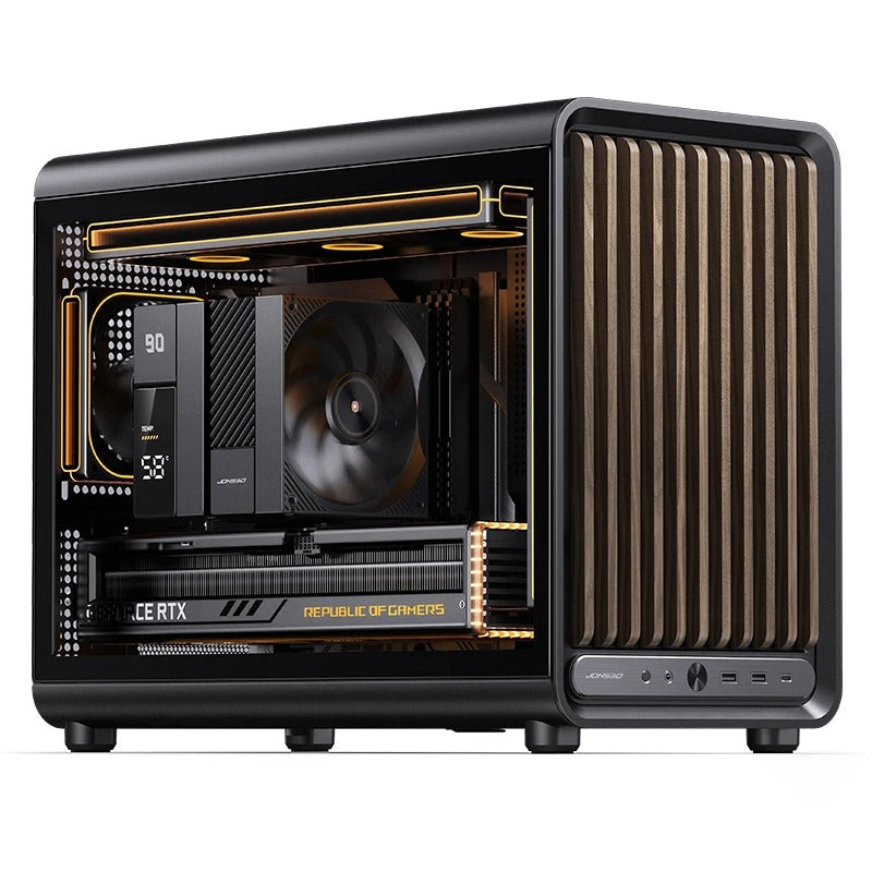 Jonsbo D33 Wood M-ATX Computer Case | DataBlitz