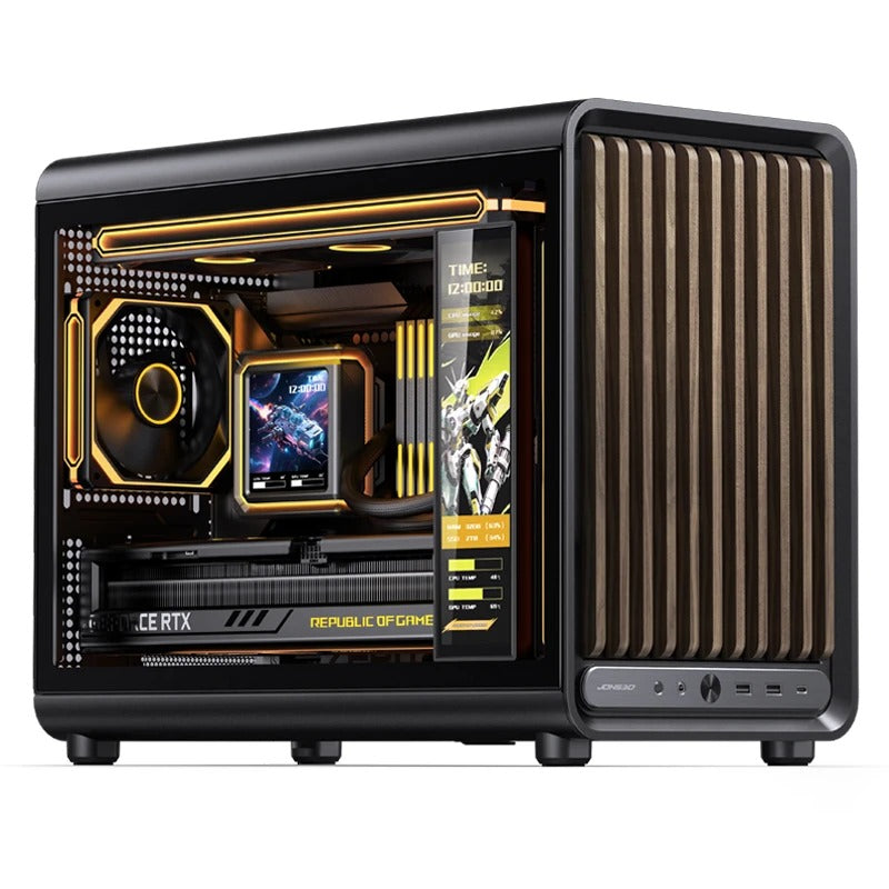 Jonsbo D33 Wood M-ATX Computer Case | DataBlitz