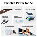 Baseus EnerFill FC11 Digital Display Power Bank with Dual Built-In USB-C Cables 10000mAh 22.5W (Cosmic Black, Beige, Galaxy Blue, Baby Pink)