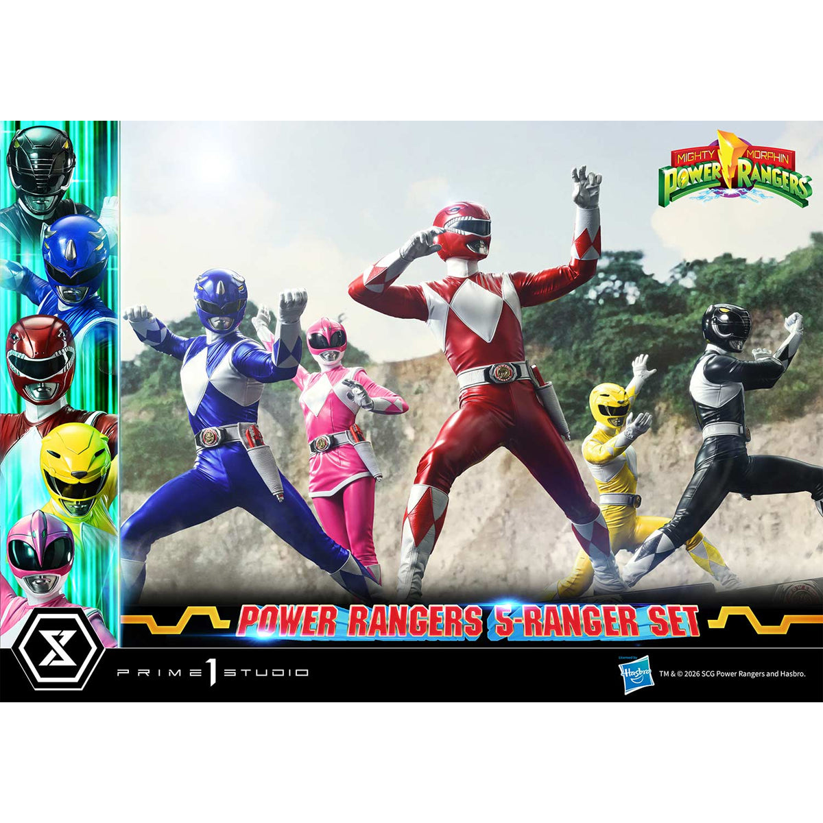 Premium Masterline Mighty Morphin Power Rangers: Power Rangers 5-Ranger Set