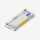 NuPhy Kick75 Hybrid Low-Profile IO RGB Hot-Swappable 80-Key Custom Mechanical Wireless Keyboard (Blush Switch) (Tape Gray)