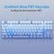 E-Yooso Z-87 Ice Blue Single Light 87 Keys Wired Mechanical Keyboard Blue/White (Gradient Blue)(Red Switch)